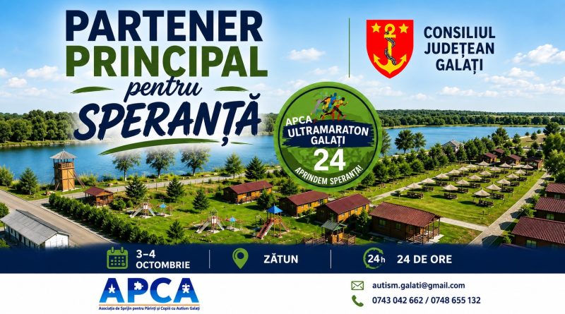 Ultramaraton Galați 24, eveniment caritabil la Balta Zătun. Împreună pentru copiii și tinerii cu autism din județul Galați